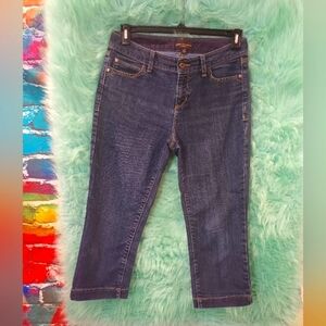Dana Buchman Blue Denim Cropped Capri Jeans Size 6